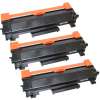 3 x Compatible Brother TN-2450 Toner Cartridge High Yield - With CHIP
