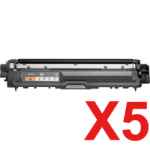 5 x Compatible Brother TN-251BK Black Toner Cartridge