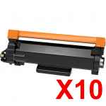 10 x Compatible Brother TN-2530XL Toner Cartridge High Yield