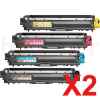2 Lots of 4 Pack Compatible Brother TN-251 & TN-255 Toner Cartridge Set