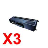 3 x Compatible Brother TN-346BK Black Toner Cartridge High Yield