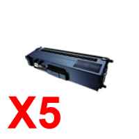 5 x Compatible Brother TN-346BK Black Toner Cartridge High Yield