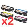 2 Lots of 4 Pack Compatible Brother TN-348 Toner Cartridge Set High Yield