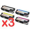 3 Lots of 4 Pack Compatible Brother TN-348 Toner Cartridge Set High Yield