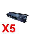5 x Compatible Brother TN-349BK Black Toner Cartridge Super High Yield