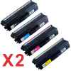 2 Lots of 4 Pack Compatible Brother TN-443 Toner Cartridge Set High Yield