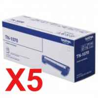 5 x Genuine Brother TN-1070 Toner Cartridge