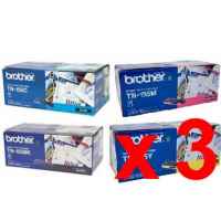 3 Lots of 4 Pack Genuine Brother TN-155 Toner Cartridge Set High Yield