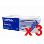 3 x Genuine Brother TN-2025 Toner Cartridge