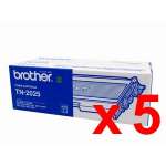 5 x Genuine Brother TN-2025 Toner Cartridge