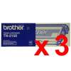 3 x Genuine Brother TN-2150 Toner Cartridge High Yield