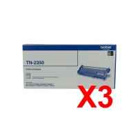 3 x Genuine Brother TN-2350 Toner Cartridge High Yield