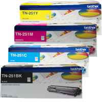 Brother TN-251 TN-255 Toner Cartridges, DR-251