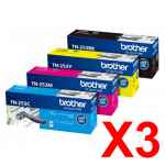 3 Lots of 4 Pack Genuine Brother TN-253 Toner Cartridge Set