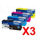 3 Lots of 4 Pack Genuine Brother TN-253 & TN-257 Toner Cartridge Set