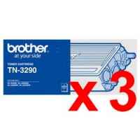 3 x Genuine Brother TN-3290 Toner Cartridge High Yield
