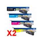 2 Lots of 4 Pack Genuine Brother TN-349 Toner Cartridge Set Super High Yield