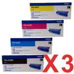 3 Lots of 4 Pack Genuine Brother TN-443 Toner Cartridge Set High Yield