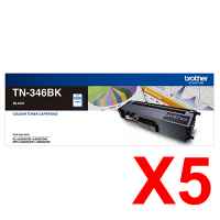 5 x Genuine Brother TN-446BK Black Toner Cartridge Super High Yield