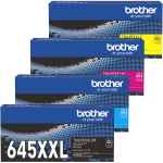 4 Pack Genuine Brother TN-645XXL Toner Cartridge Set Super High Yield