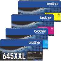4 Pack Genuine Brother TN-645XXL Toner Cartridge Set Super High Yield