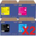 2 Lots of 4 Pack Genuine Brother TN-851XL Toner Cartridge Set High Yield