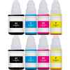 8 Pack Compatible Canon GI-690 GI690 Ink Bottle Set (2BK,2C,2M,2Y)