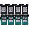 8 Pack Compatible Canon PG-640XL CL-641XL Ink Cartridge Set (4BK,4C)