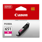 1 x Genuine Canon CLI-651M Magenta Ink Cartridge