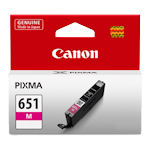 1 x Genuine Canon CLI-651M Magenta Ink Cartridge