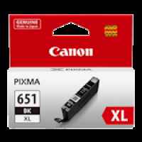 1 x Genuine Canon CLI-651XLBK Black Ink Cartridge High Yield