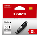 1 x Genuine Canon CLI-651XLGY Grey Ink Cartridge High Yield