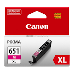 1 x Genuine Canon CLI-651XLM Magenta Ink Cartridge High Yield