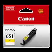 1 x Genuine Canon CLI-651Y Yellow Ink Cartridge