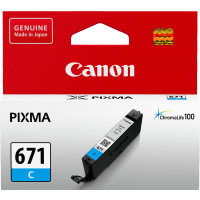 1 x Genuine Canon CLI-671C Cyan Ink Cartridge