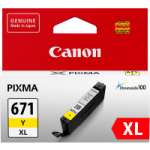 1 x Genuine Canon CLI-671XLY Yellow Ink Cartridge High Yield