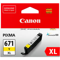 1 x Genuine Canon CLI-671XLY Yellow Ink Cartridge High Yield