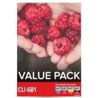 1 x Genuine Canon CLI-681 Ink Cartridge Value Pack