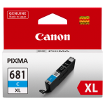 1 x Genuine Canon CLI-681XLC Cyan Ink Cartridge High Yield