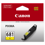 1 x Genuine Canon CLI-681Y Yellow Ink Cartridge