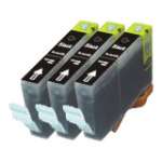 3 x Compatible Canon BCI-6BK Black Ink Cartridge