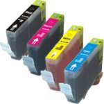 4 Pack Compatible Canon BCI-6 Ink Cartridge Set (1BK,1C,1M,1Y)