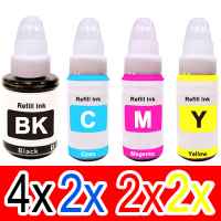 10 Pack Compatible Canon GI-60 GI60 Ink Bottle Set (4BK,2C,2M,2Y)