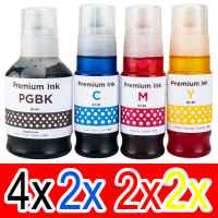 10 Pack Compatible Canon GI-61 GI61 Ink Bottle Set (4BK,2C,2M,2Y)