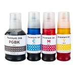 4 Pack Compatible Canon GI-61 GI61 Ink Bottle Set (1BK,1C,1M,1Y)