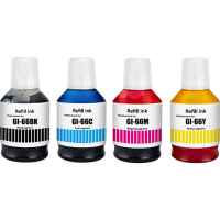 4 Pack Compatible Canon GI-66 GI66 Ink Bottle Set (1BK,1C,1M,1Y)