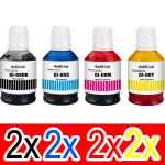 8 Pack Compatible Canon GI-66 GI66 Ink Bottle Set (2BK,2C,2M,2Y)