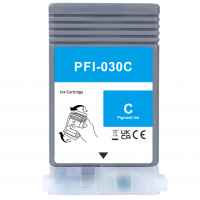 1 x Compatible Canon PFI-030C Cyan Ink Cartridge 