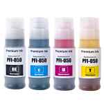 4 Pack Compatible Canon PFI-050 PFI050 Ink Bottle Set (1BK,1C,1M,1Y)