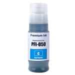 1 x Compatible Canon PFI-050C Cyan Ink Bottle